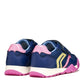 GEOX J65P8A RANN GIRLS TRAINER DK ROYAL/PINK