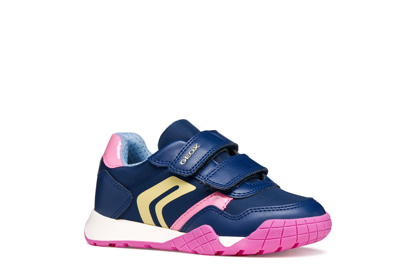 GEOX J65P8A RANN GIRLS TRAINER DK ROYAL/PINK