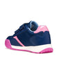 GEOX J65P8A RANN GIRLS TRAINER DK ROYAL/PINK
