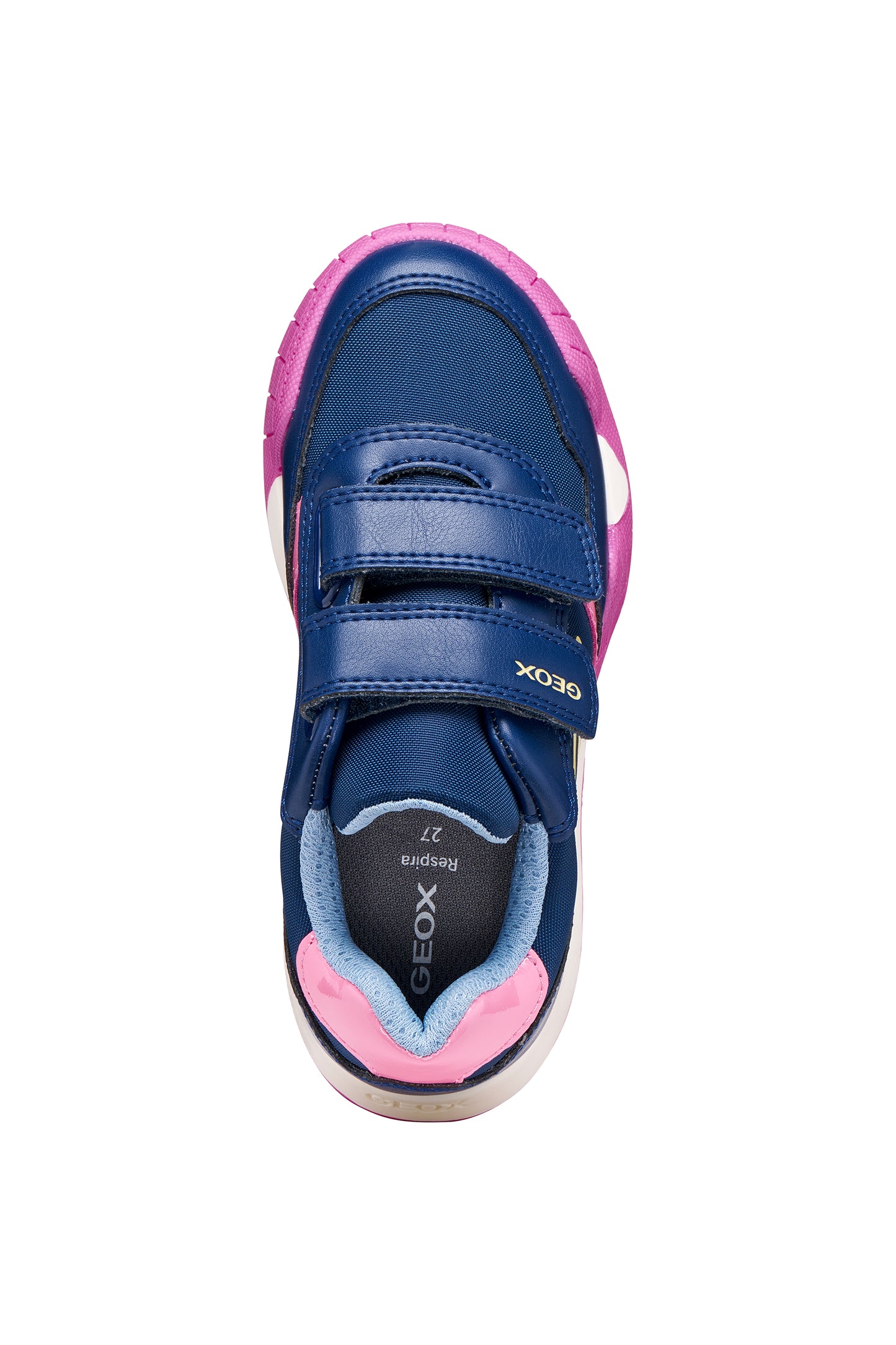 GEOX J65P8A RANN GIRLS TRAINER DK ROYAL/PINK