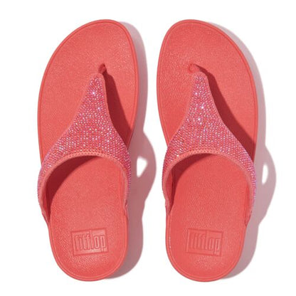 Fitflop Lulu Crystal Embellished Toe-Post Sandals