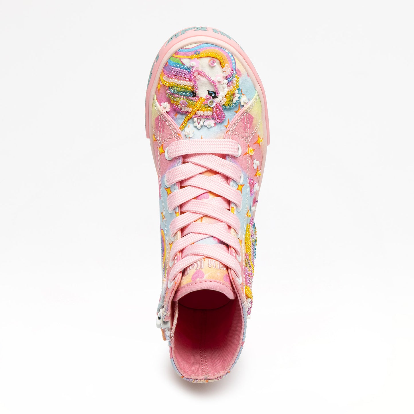 Lelli Kelly Unicorn Rainbow Hi top beaded boot LKED4150