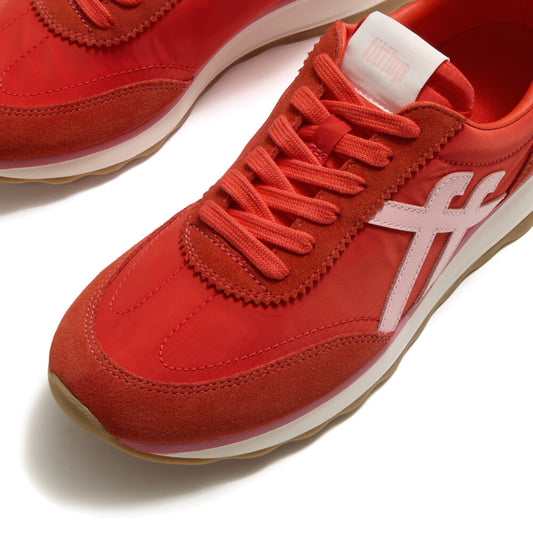 Fitflop RETRO-Q Fabric/Suede Trainers