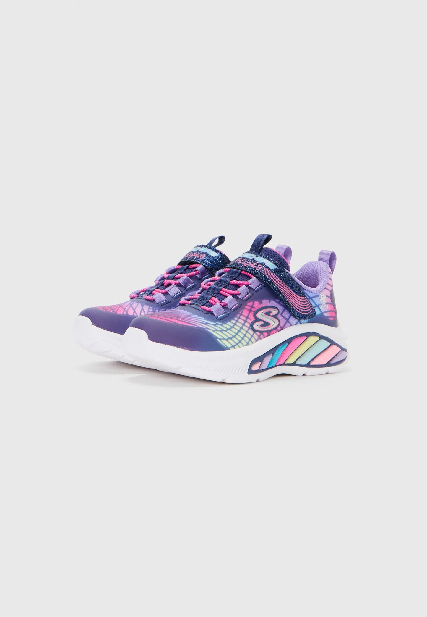 Skechers 303726 Rainbow Cruisers - Glitzy Glow Trainers