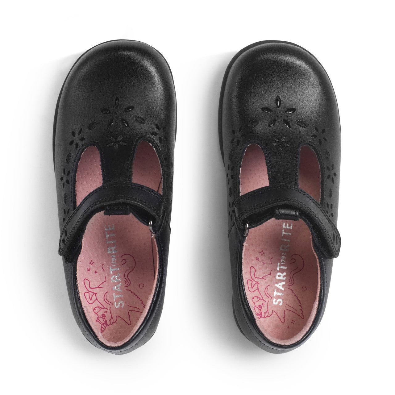 Start-Rite Charlotte Black Leather School Shoe