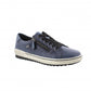 Blue leather waterproof trainer