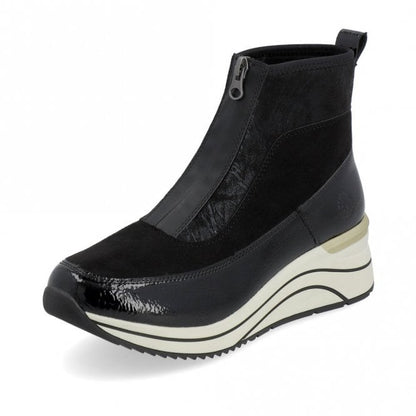 Remonte DOT71 Zip Ankle Boot black or beige