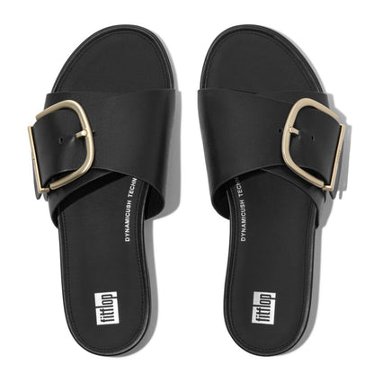 Fitflop Gracie Maxi Buckle Leather Slides