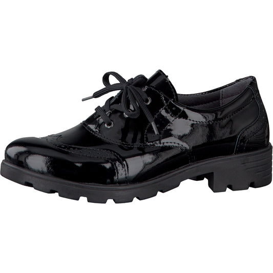 Ricosta Girls School Shoe Lucy in Black Leather or Patent
