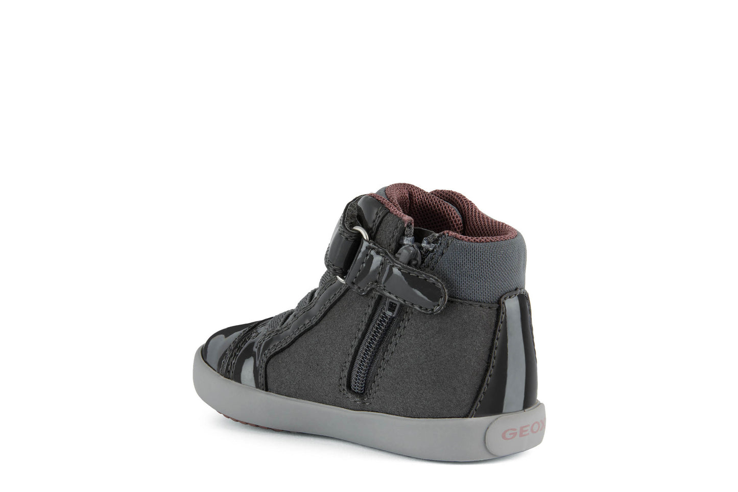 GEOX B261MA Gisli Dk Grey High Top Sneaker