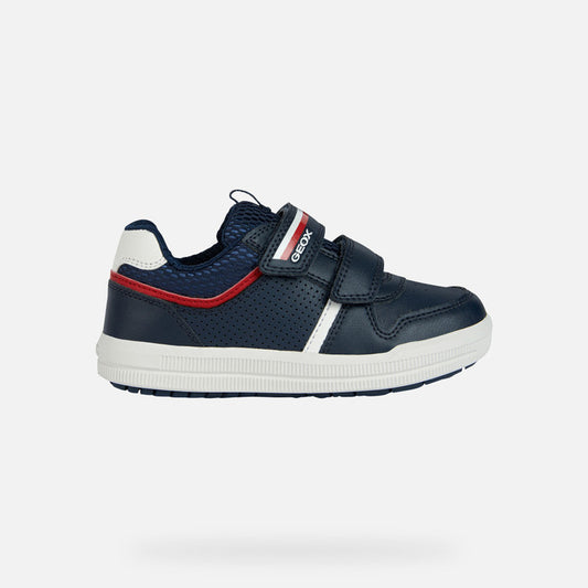 Geox Arzach boys navy/red low cut sneakers J354AA