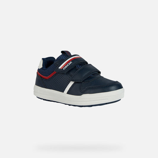 Geox Arzach boys navy/red low cut sneakers J354AA