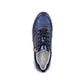 Remonte Leather Lace up trainer Rock - Navy Metallic & Pebble Gold D3702