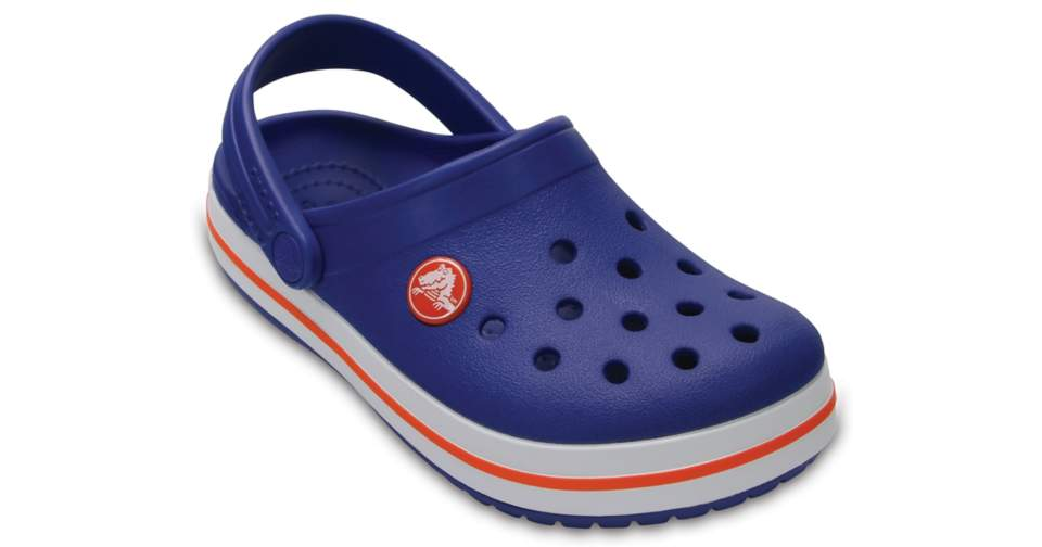 Croc Kids Crocband in Cerulean Blue/Orange