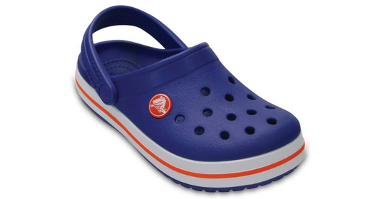 Croc Kids Crocband in Cerulean Blue/Orange